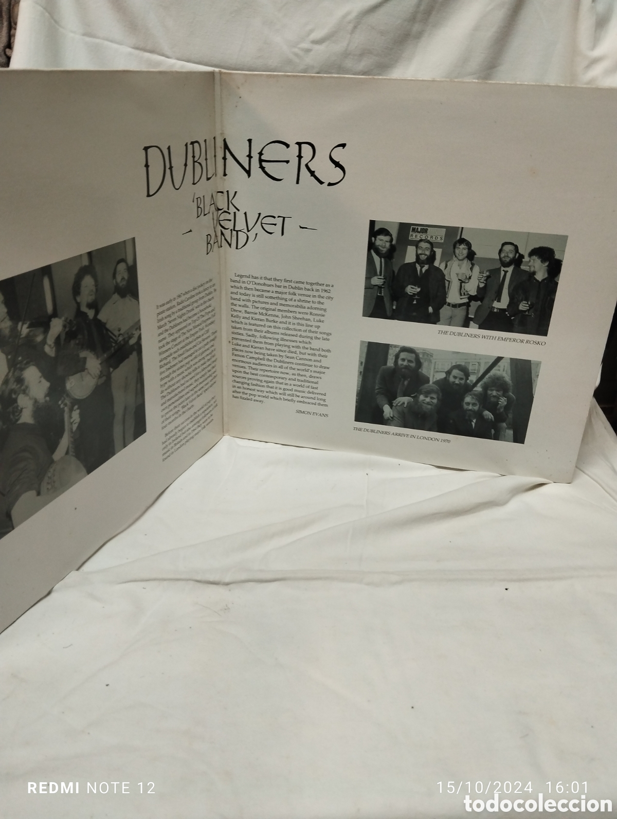 Discos de vinilo: DUBLINERS, BLACK VELVET BAND - Foto 2