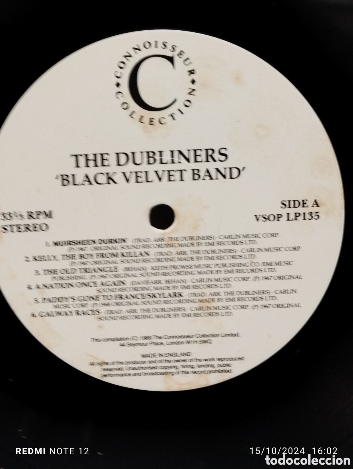 Discos de vinilo: DUBLINERS, BLACK VELVET BAND - Foto 4