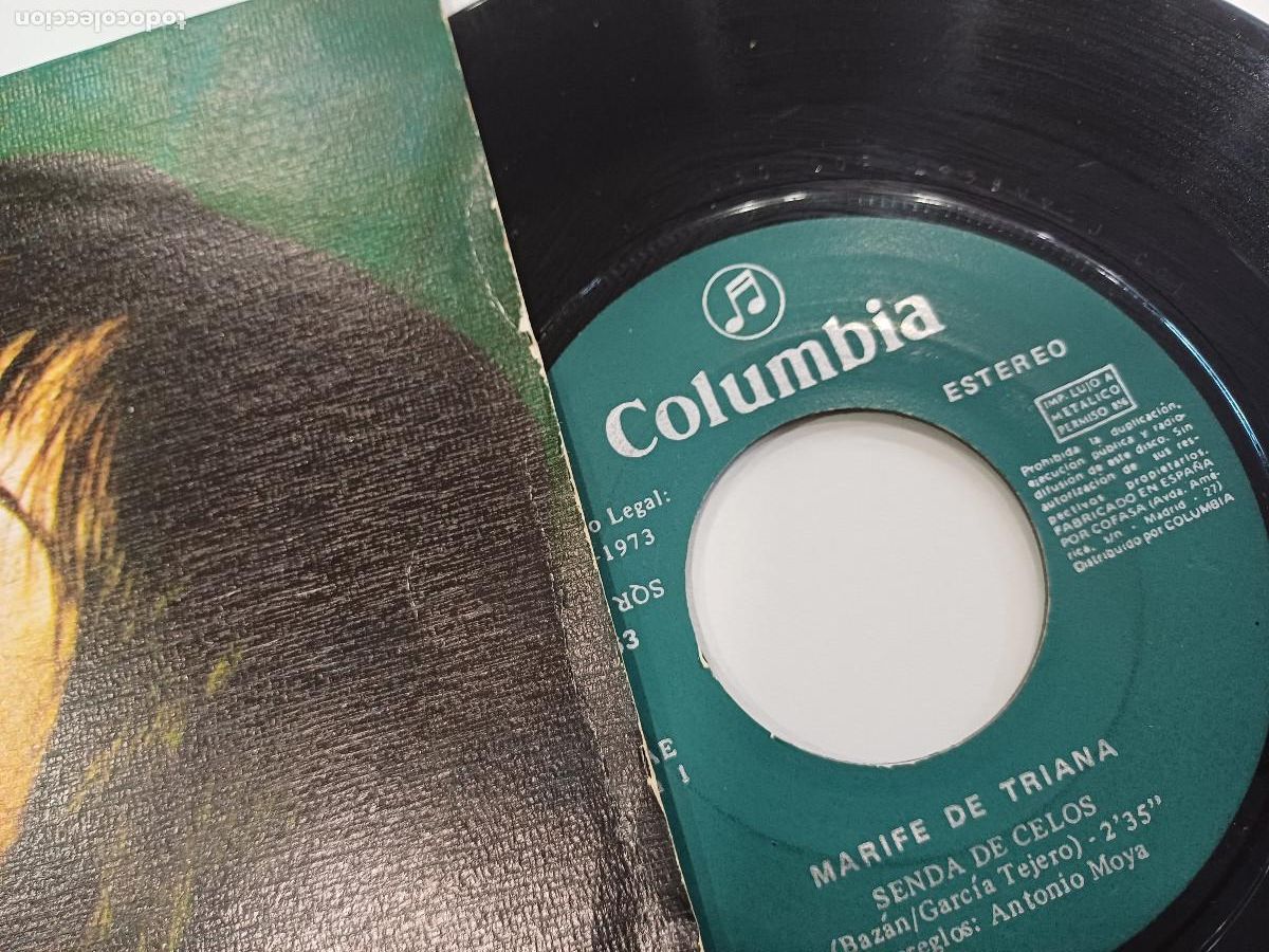 Discos de vinilo: MARIFE DE TRIANA/SENDA DE CELOS/SINGLE. - Foto 2