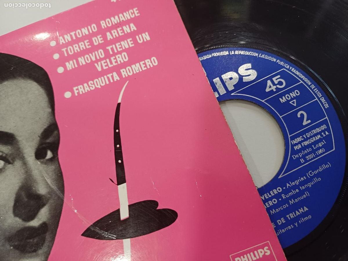 Discos de vinilo: MARIFE DE TRIANA/ANTONIO ROMANCE/SINGLE. - Foto 2
