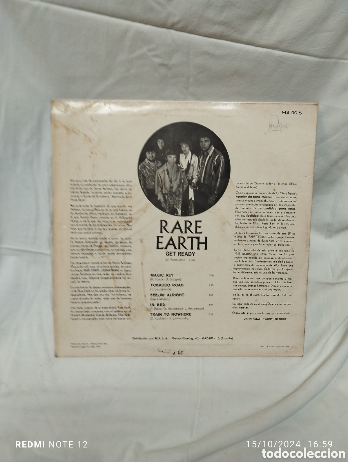 Discos de vinilo: RARE EARTH , GEAT READY.. - Foto 2