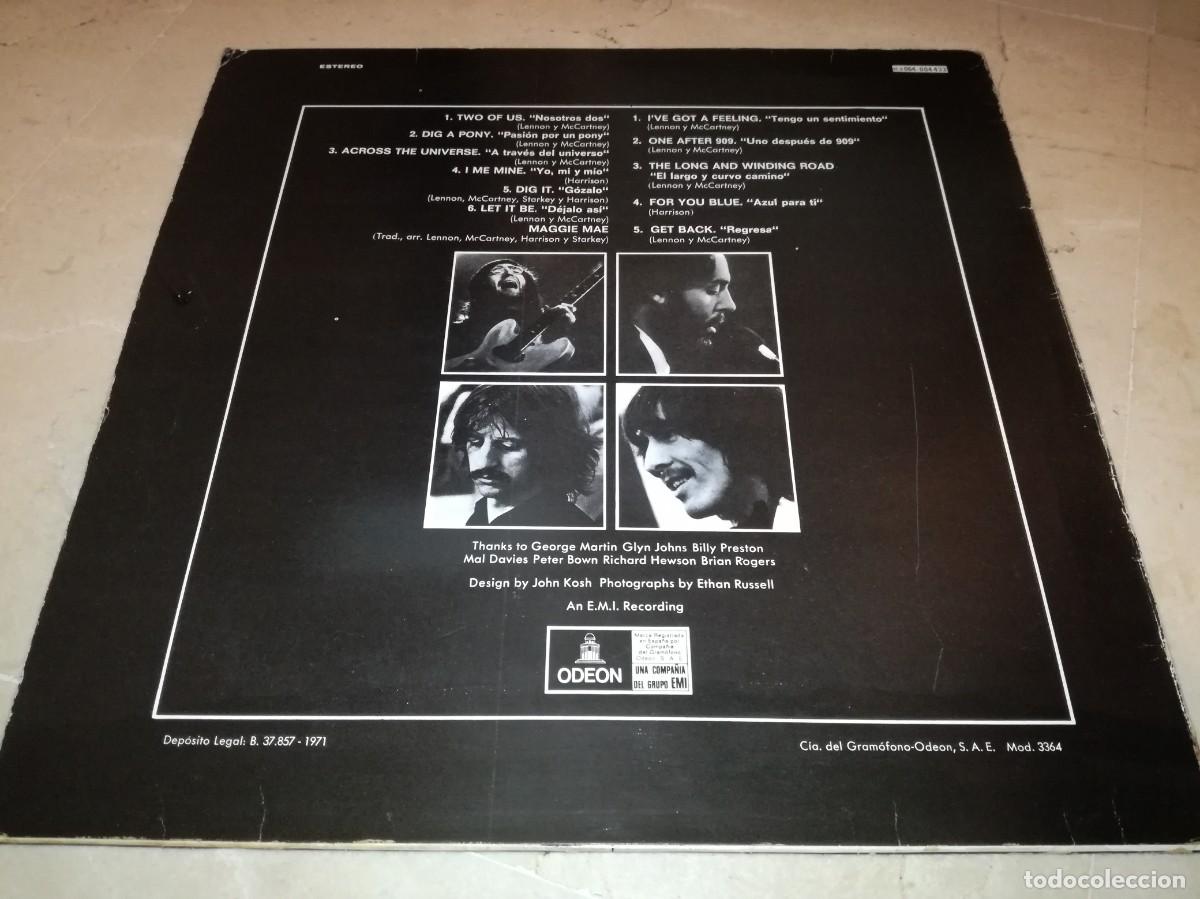 Discos de vinilo: THE BEATLES-LET IT BE-EDICI&Oacute;N ESPA&Ntilde;OLA-ODEON - Foto 2