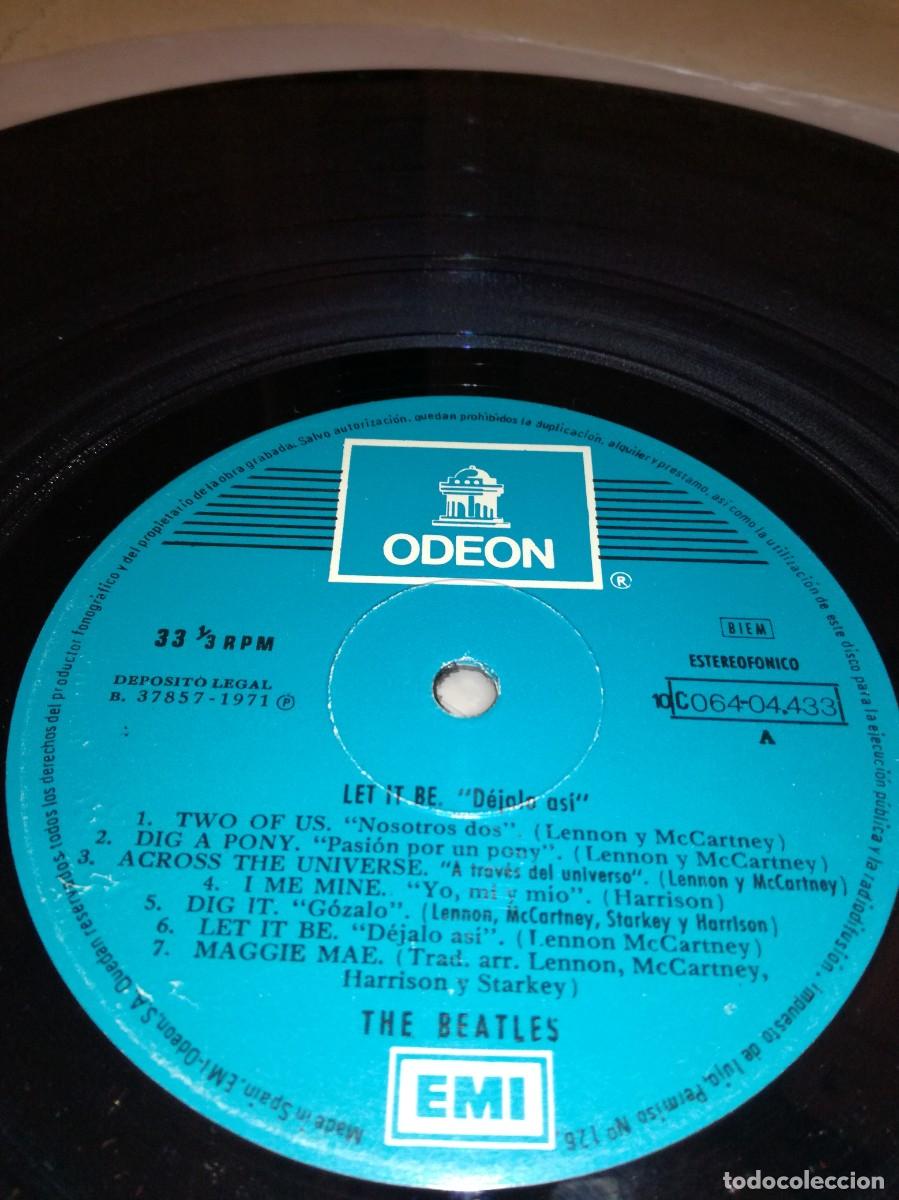 Discos de vinilo: THE BEATLES-LET IT BE-EDICI&Oacute;N ESPA&Ntilde;OLA-ODEON - Foto 3