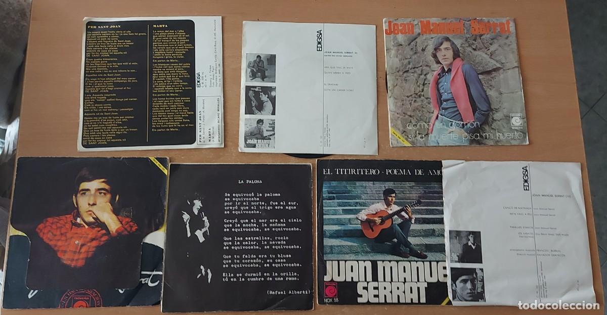 Discos de vinilo: 7 singles Ep 7&rdquo; Joan Manuel Serrat - Foto 2