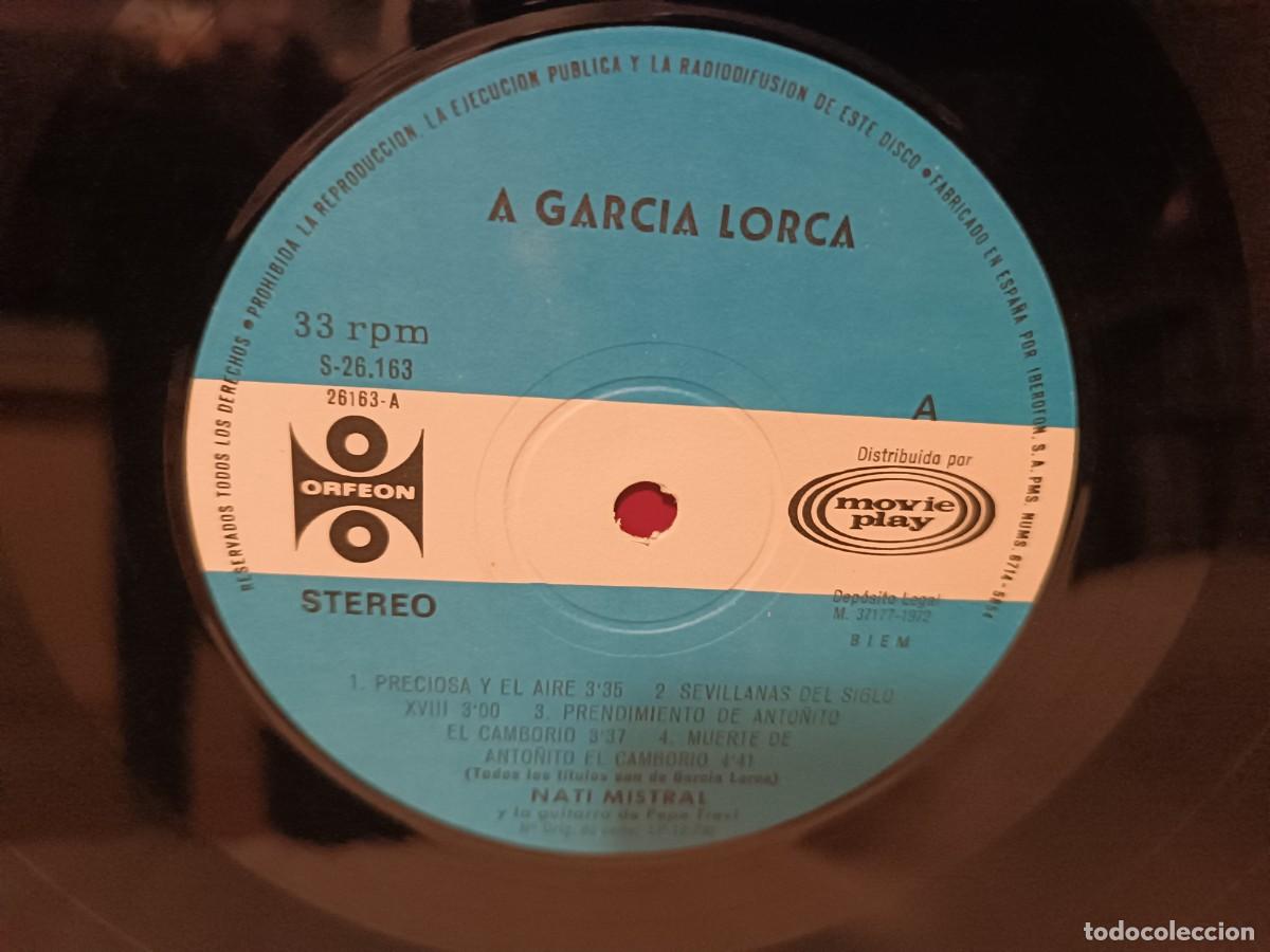 Discos de vinilo: Nati Mistral A Garcia Lorca - Foto 4