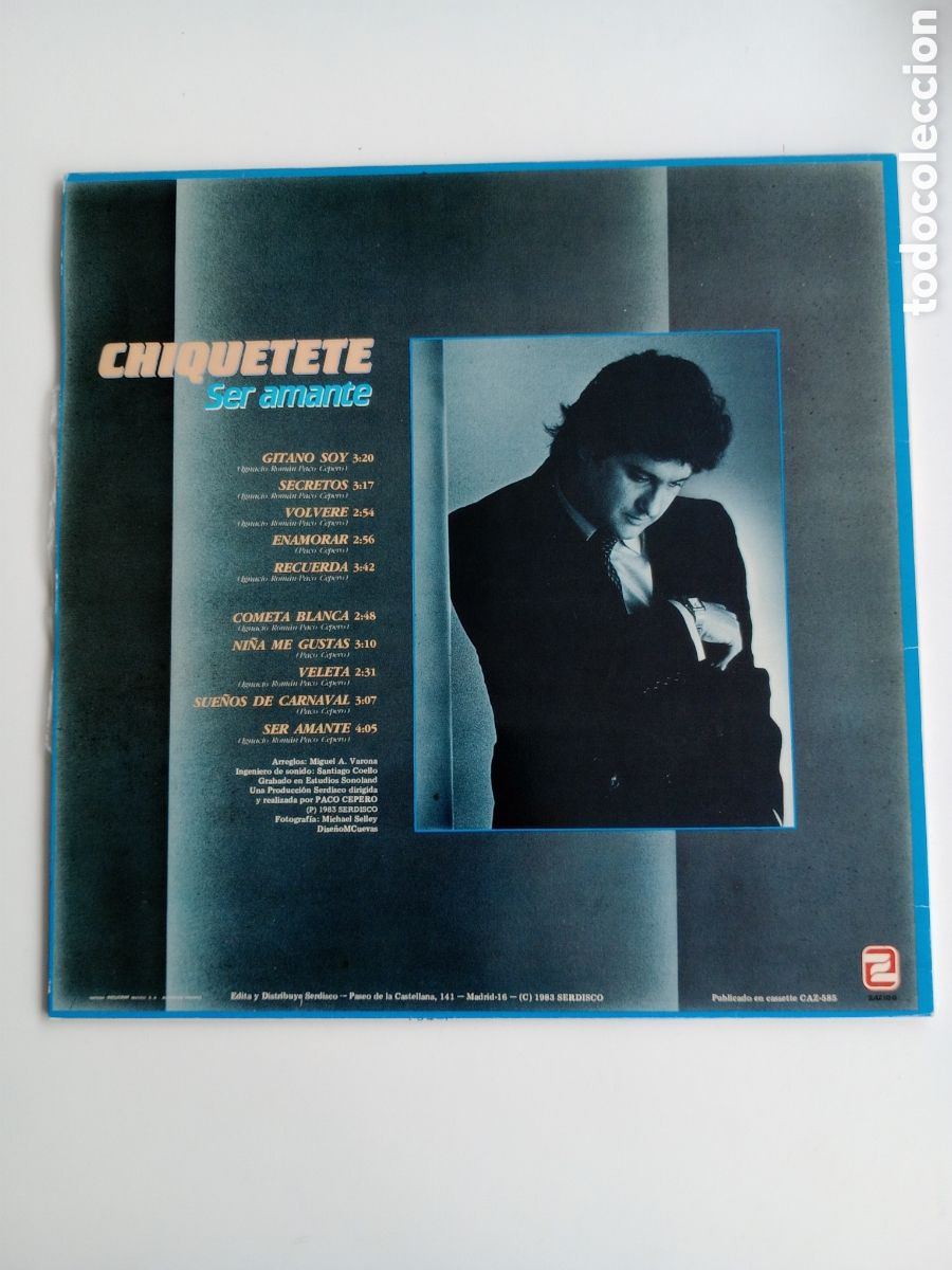 Discos de vinilo: Chiquetete. Ser amante. LP - Foto 2