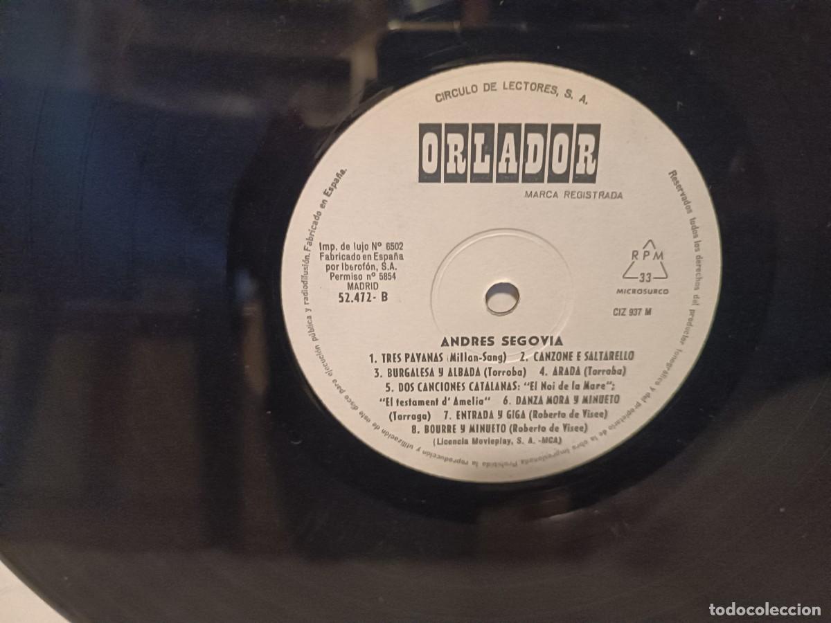 Discos de vinilo: Andr&eacute;s Segovia ......... - Foto 3