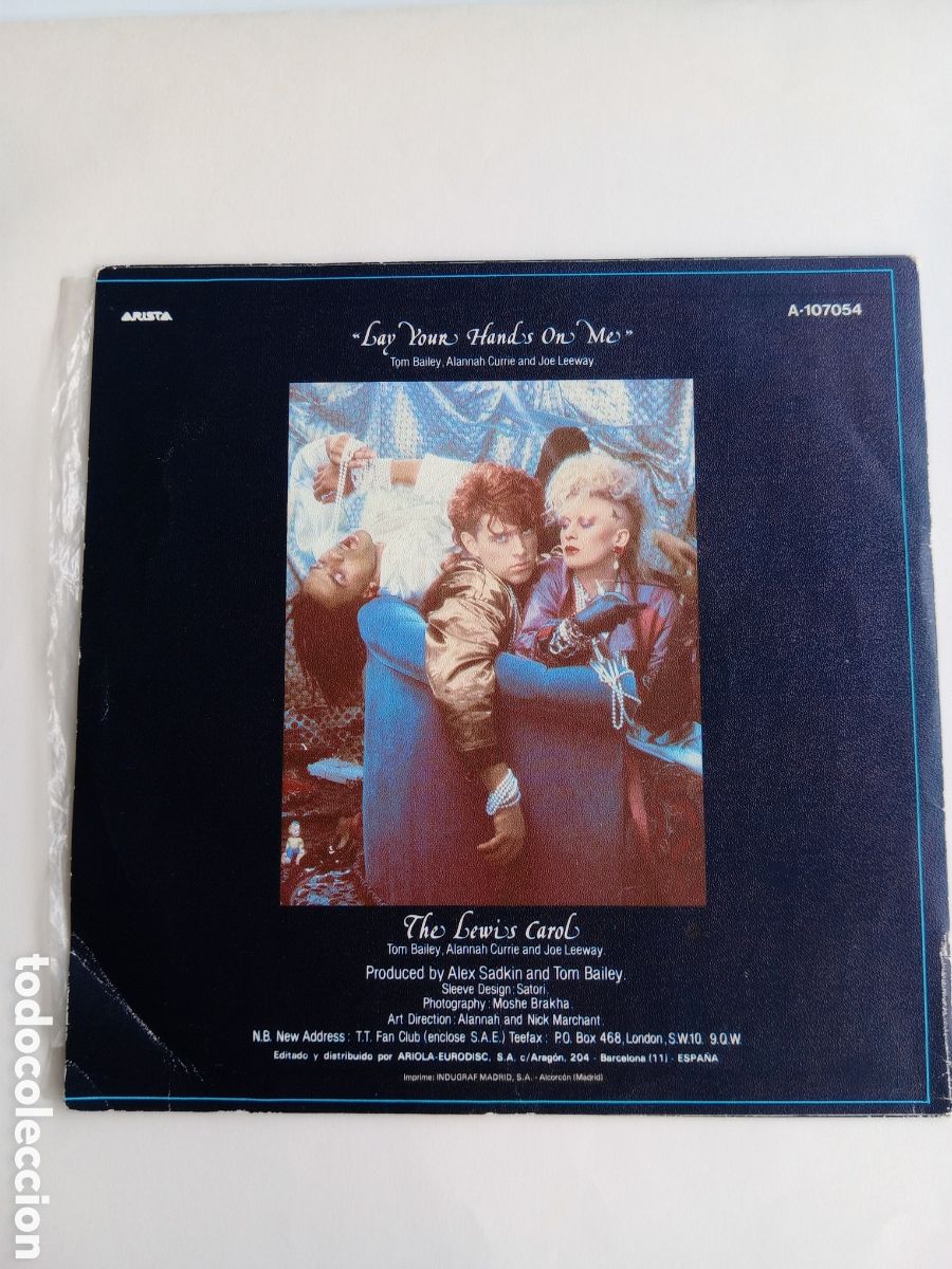 Discos de vinilo: Thompson Twins. Lay your hands on me. Single - Foto 2