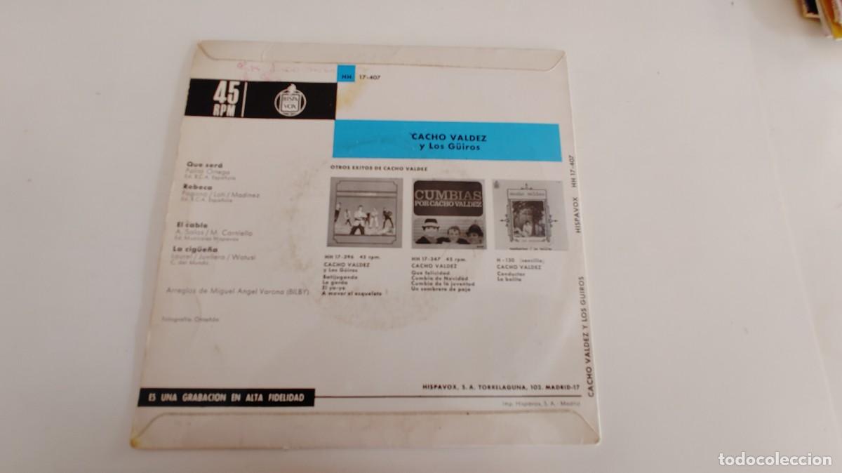 Discos de vinilo: CACHO VALDEZ-EP QUE SERA +3 - Foto 2