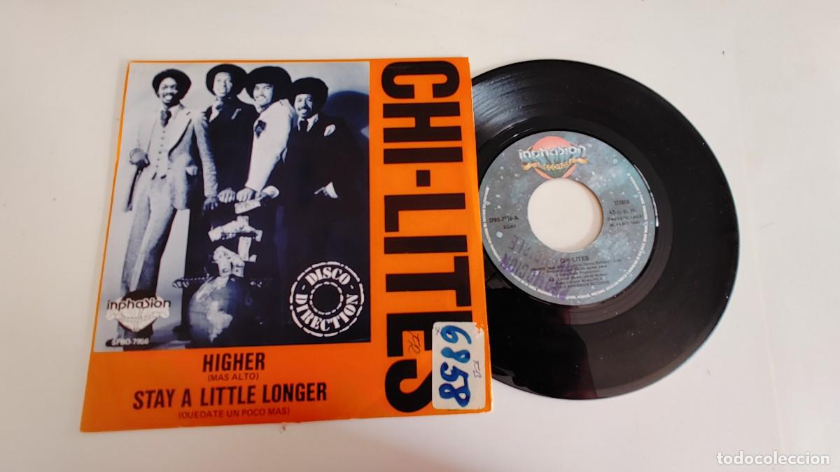 Discos de vinilo: CHI LITES-SINGLE HIGHER - Foto 1