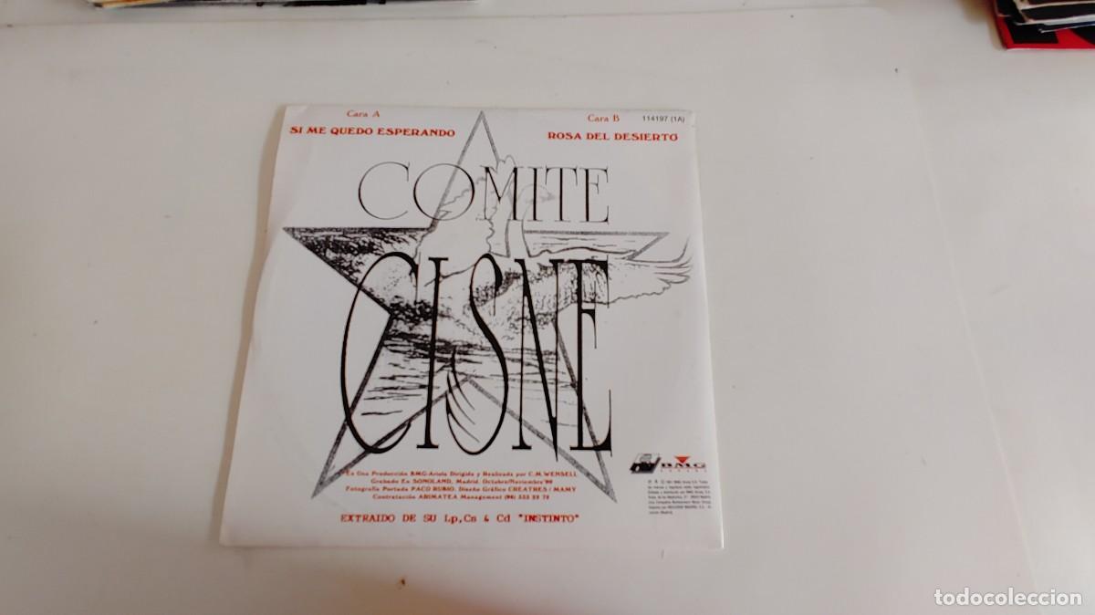 Discos de vinilo: COMITE CISNE-SINGLE SI ME QUEDO ESPERANDO - Foto 2