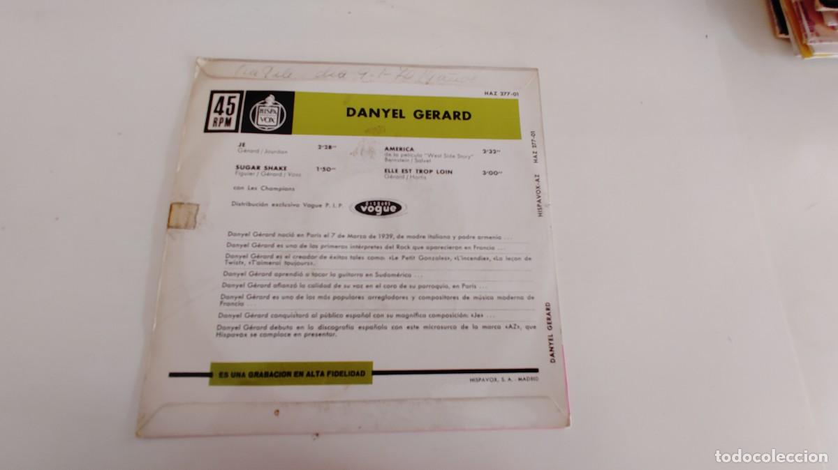 Discos de vinilo: DANYEL GERARD-EP JE +3 - Foto 2