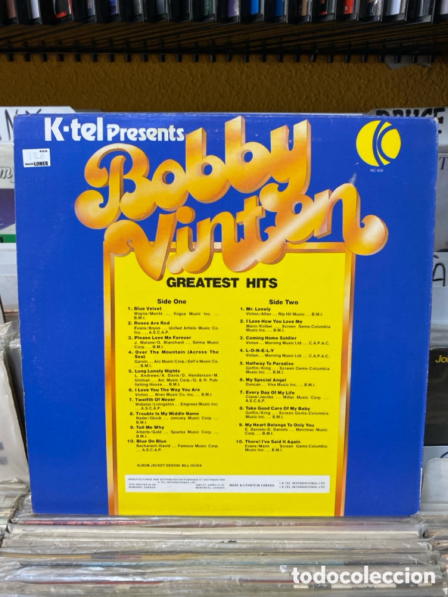 Discos de vinilo: Bobby Vinton - 20 Greatest Hits - Foto 2