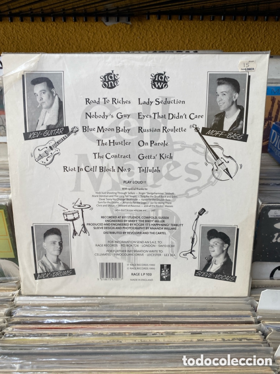 Discos de vinilo: Cellmates - On Parole! - Foto 2