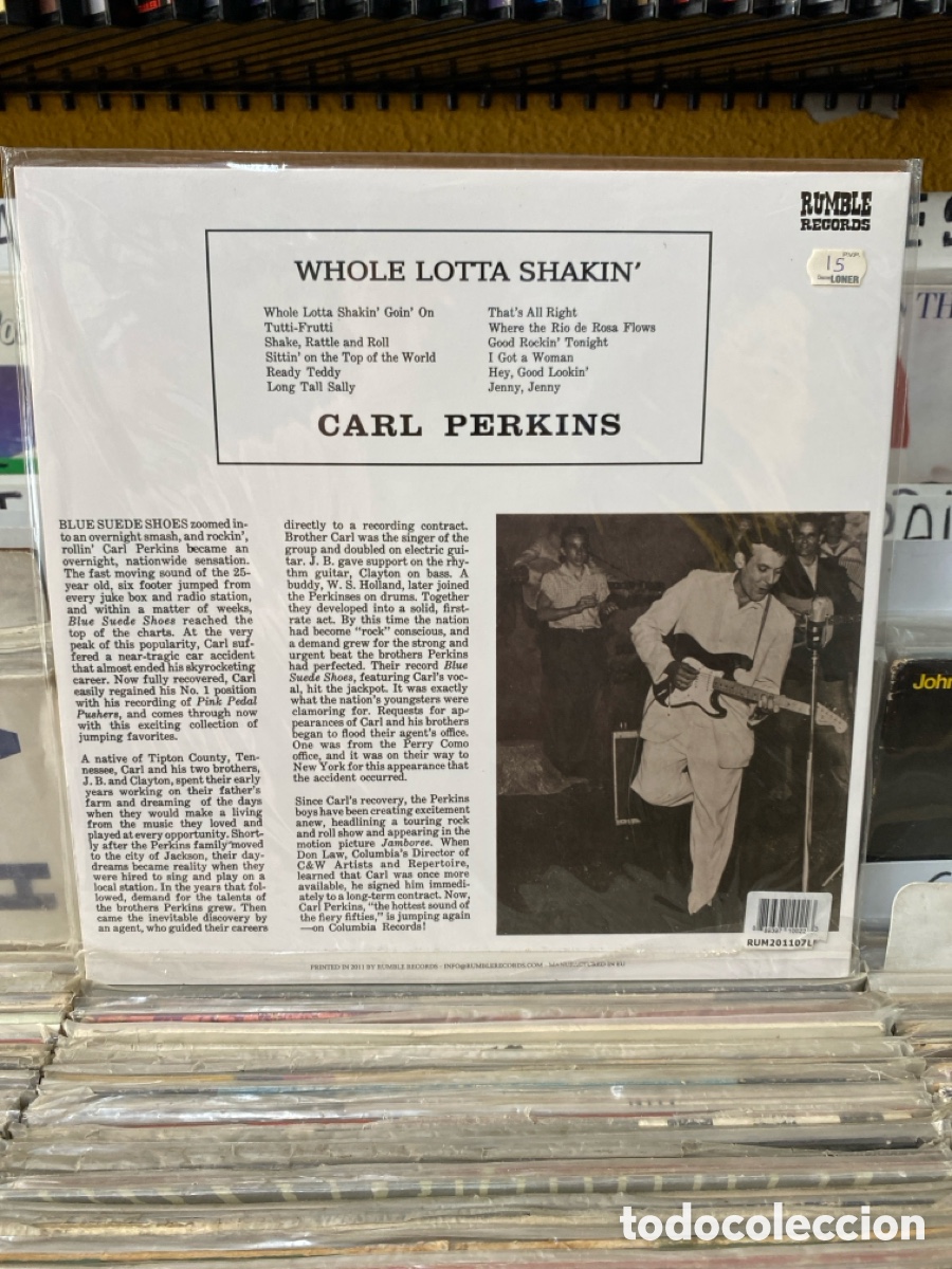 Discos de vinilo: Carl Perkins - Whole Lotta Shakin&rsquo; - Foto 2