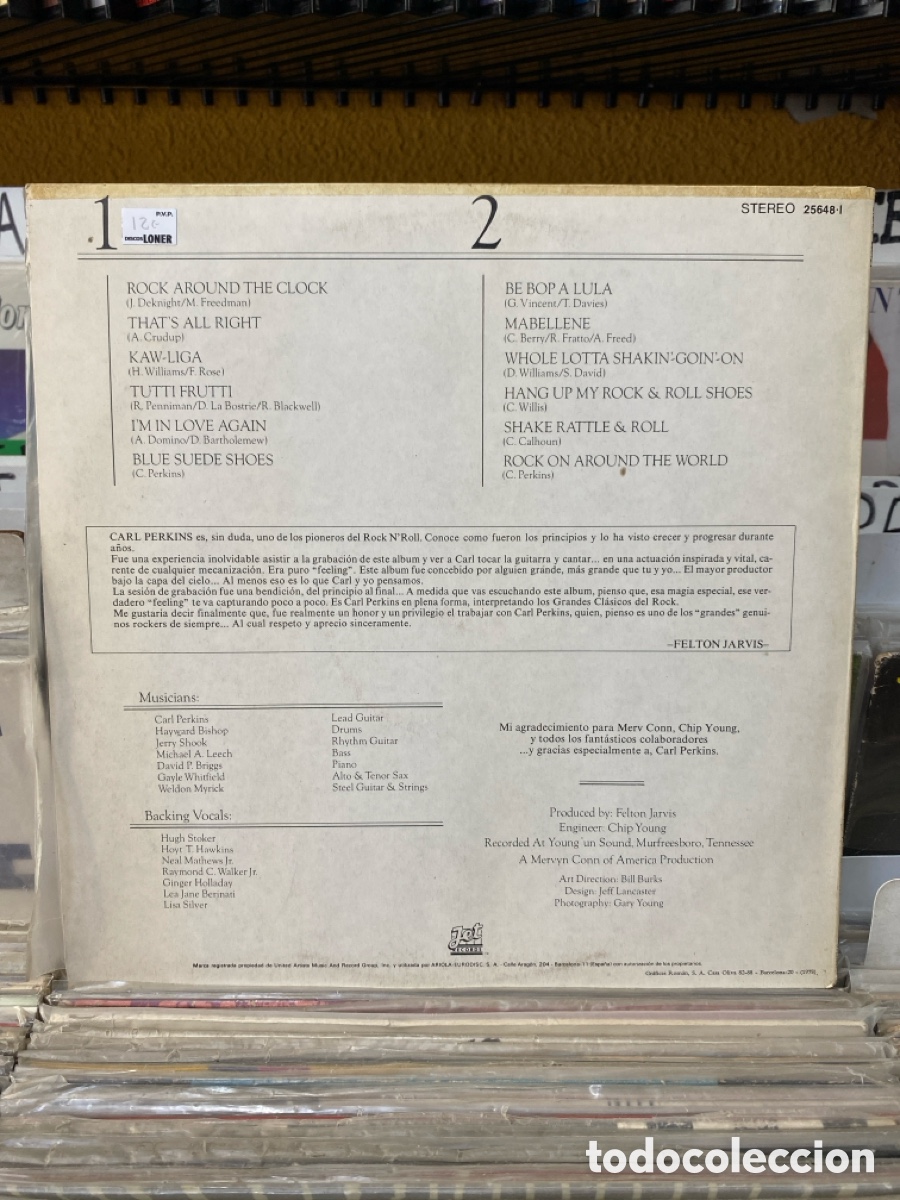 Discos de vinilo: Carl Perkins - Ol&rsquo; Blue Suede&rsquo;s Back - Foto 2