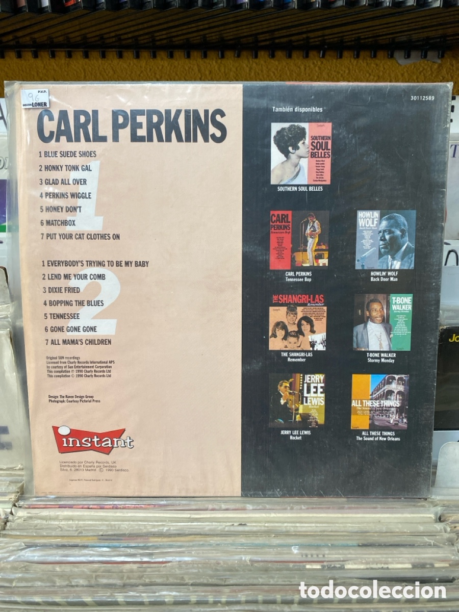 Discos de vinilo: Carl Perkins - Tennessee Bop - Foto 2