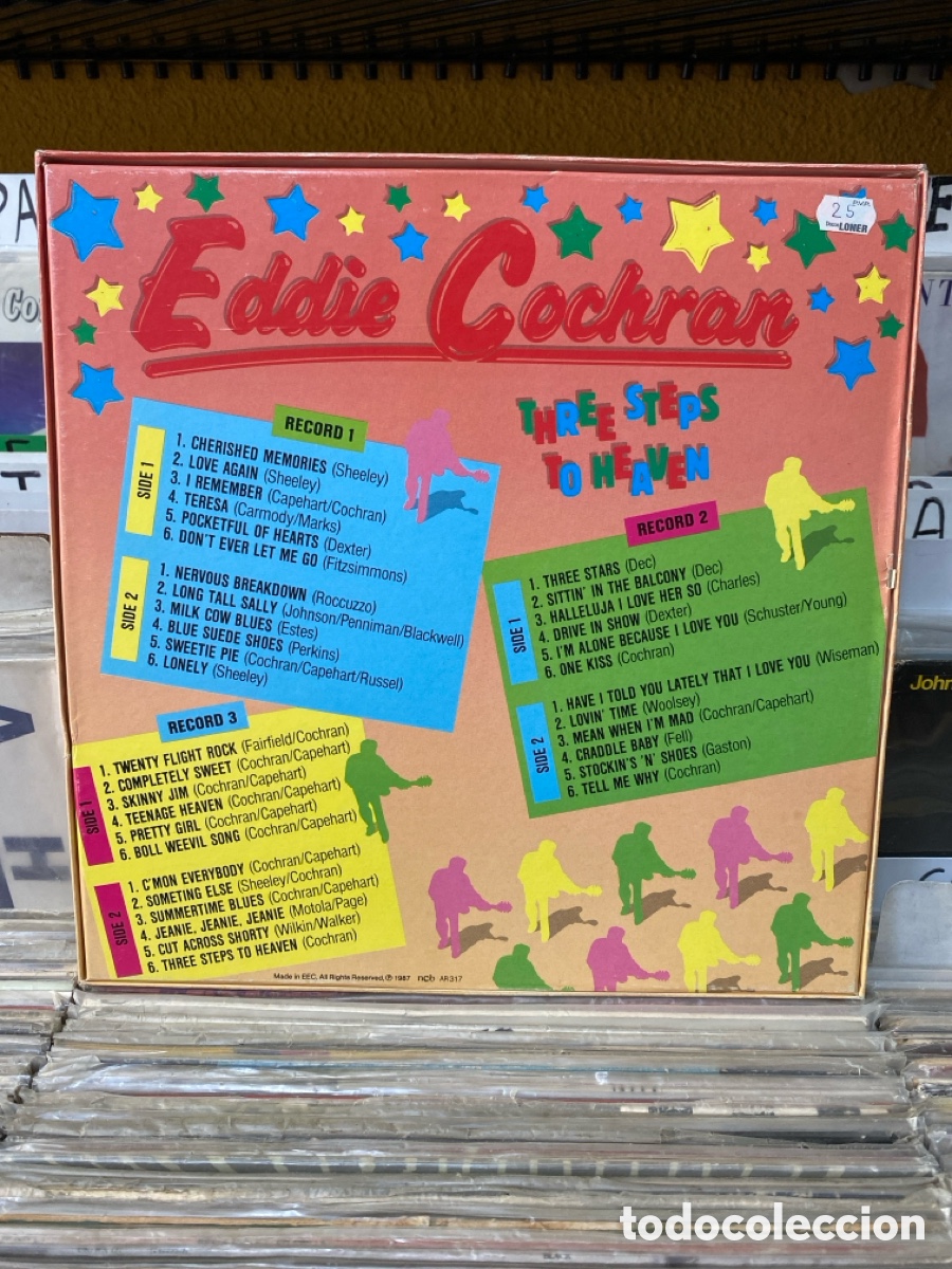 Discos de vinilo: Eddie Cochran - Three Steps to Heaven 3 LPs - Foto 2