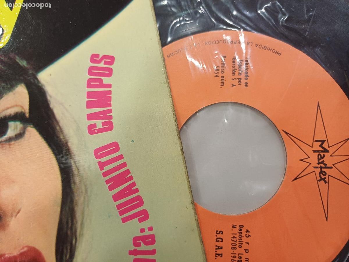 Discos de vinilo: JUANITO CAMPOS/COPLAS Y CANTE/SINGLE. - Foto 2