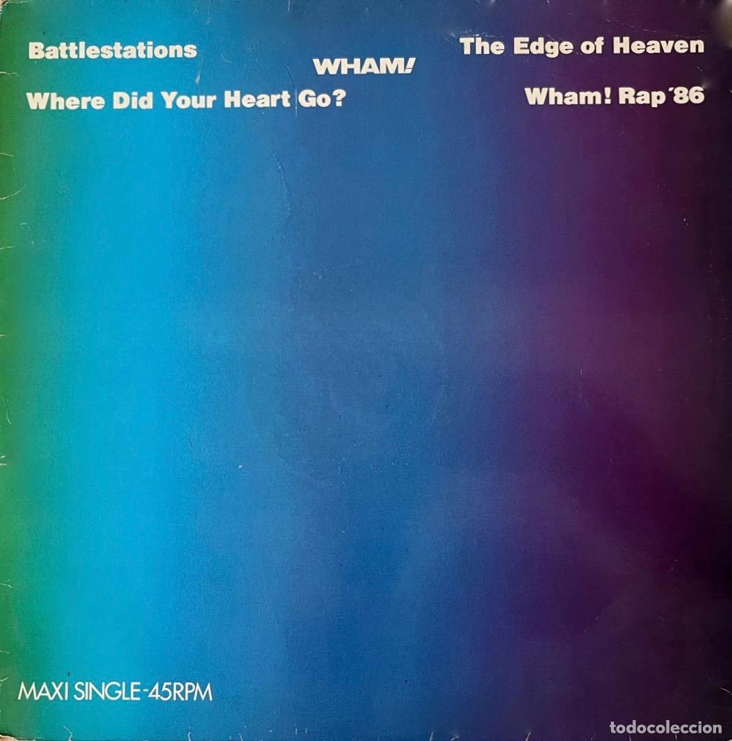 Discos de vinilo: WHAM. BATTLESTATIONS. MAXISINGLE ESPA&Ntilde;A 4 TEMAS - Foto 1