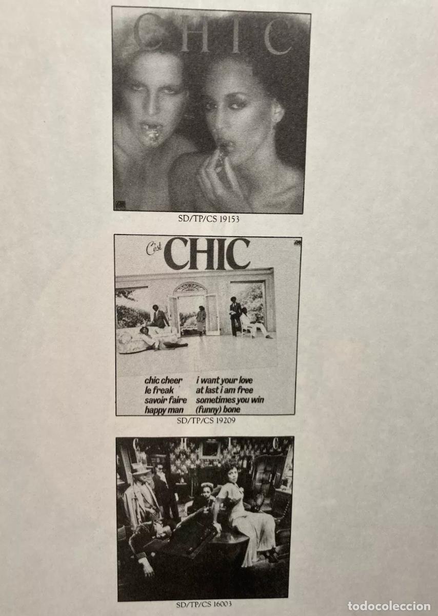Discos de vinilo: CHIC, Les Plus Grands Succes De Chic (Chics Greatest killer funky, org edit usa + INSERT, impecable - Foto 6