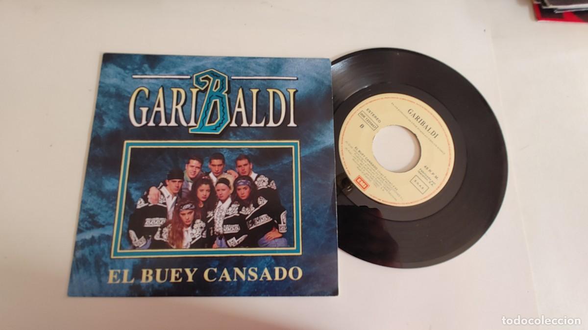Discos de vinilo: GARIBALDI-SINGLE EL BUEY CANSADO-MISMA CARA - Foto 1