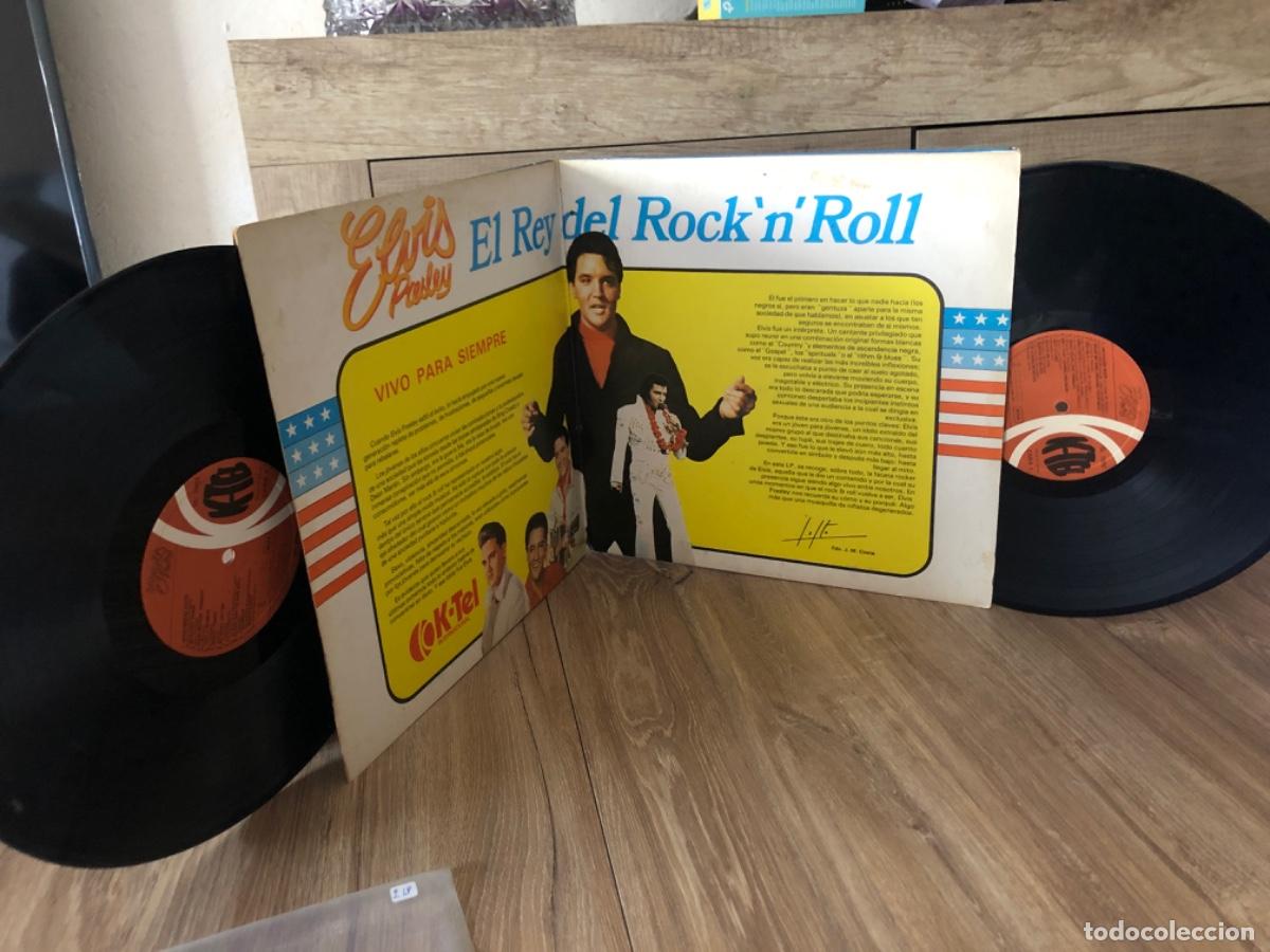 Discos de vinilo: Elvis Presley sus 40 mayores &eacute;xitos 2 lp - Foto 3