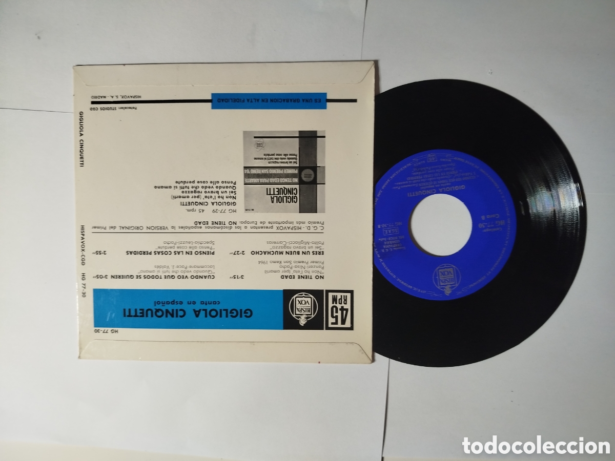 Discos de vinilo: Gigliola cinquetti en espa&ntilde;ol - Foto 2