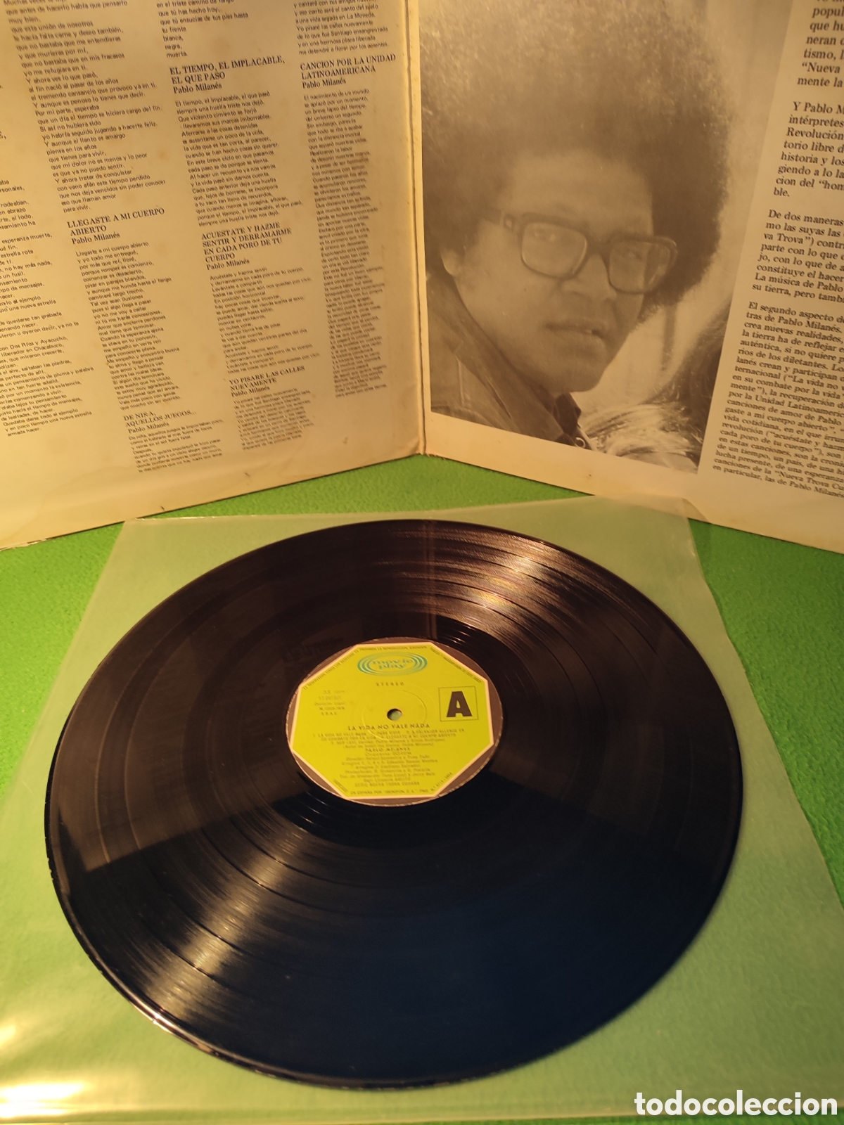 Discos de vinilo: Pablo Milanes - La vida no vale nada Lp - Foto 2