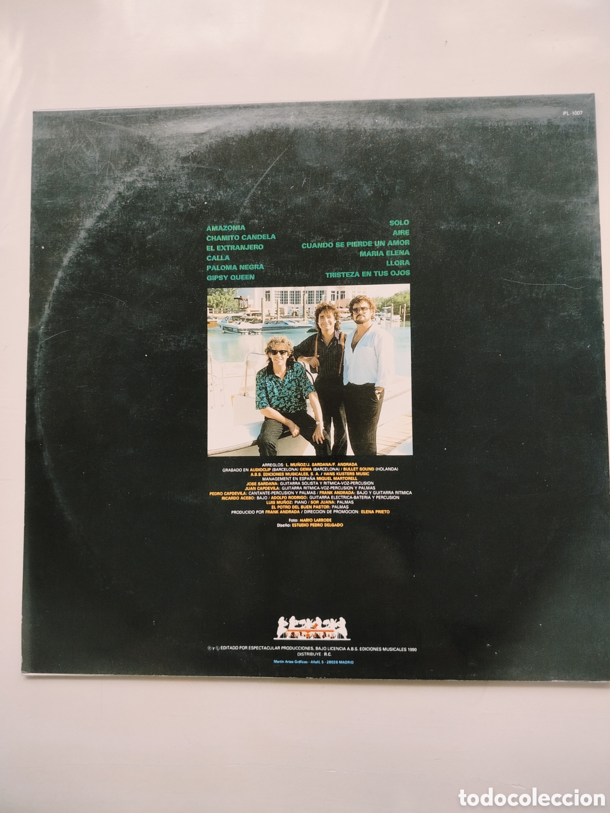 Discos de vinilo: LP Rumba Tres 1990.. - Foto 2