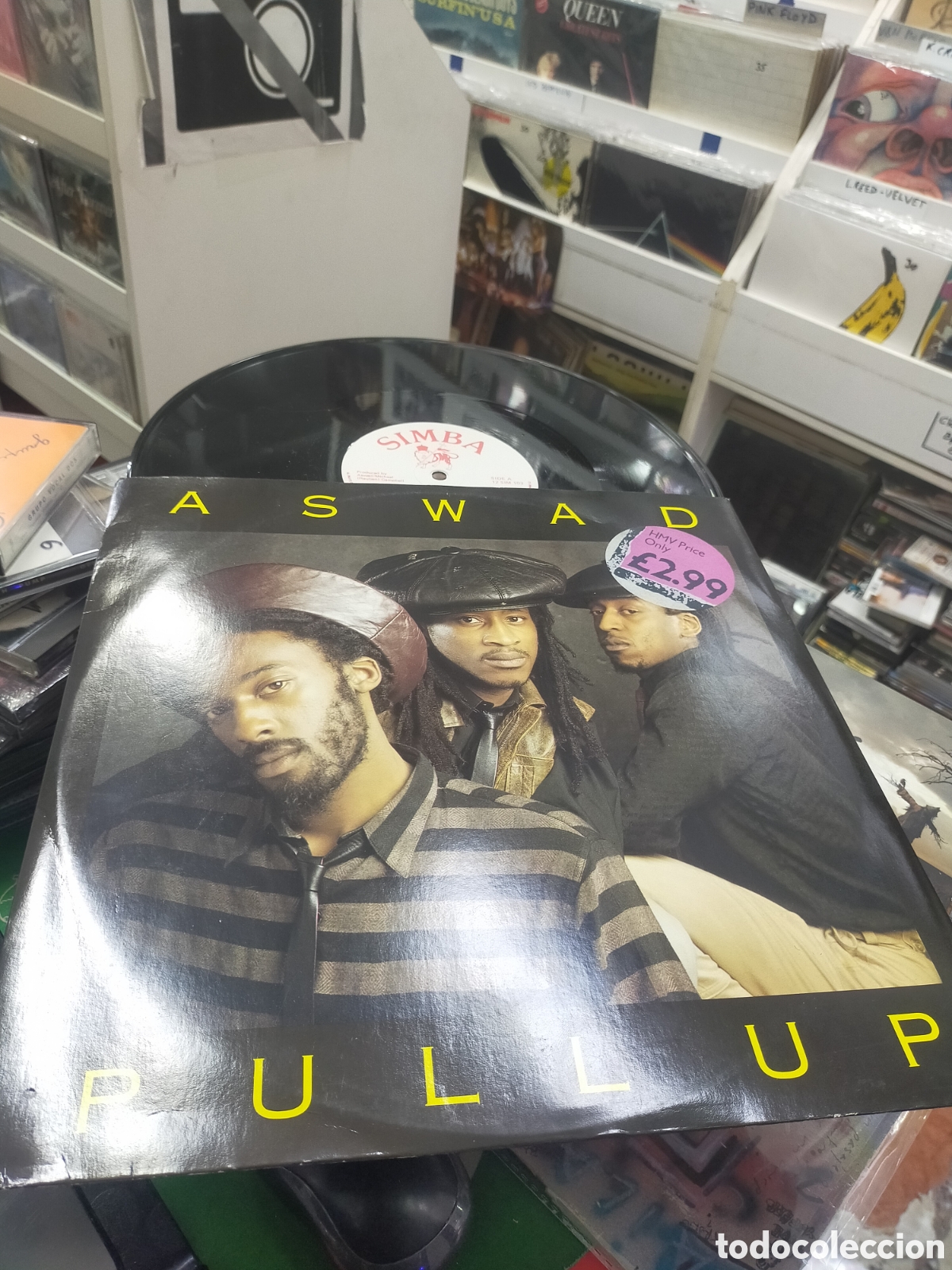 Discos de vinilo: Aswad maxi pull Up u.k. 1986 - Foto 1