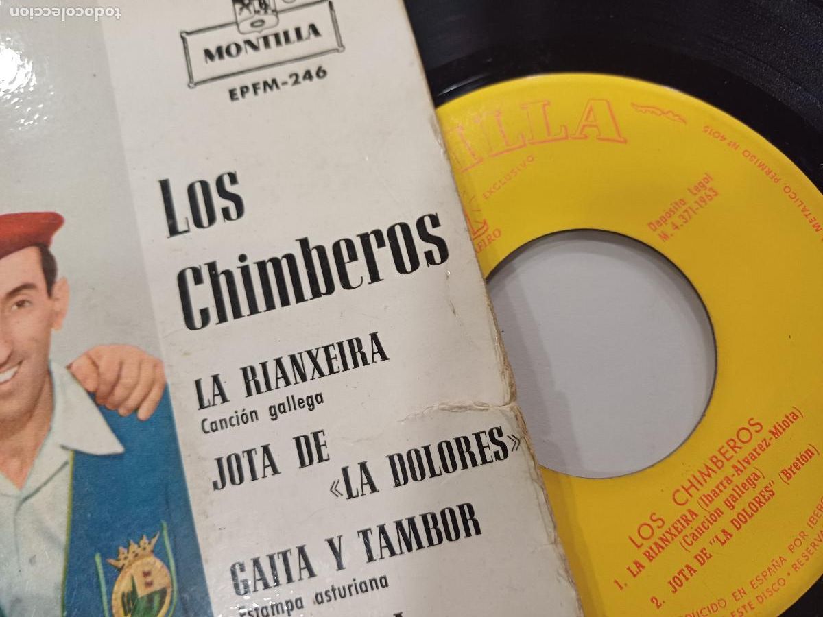 Discos de vinilo: LOS CHIMBEROS/LA RIANXEIRA/SINGLE. - Foto 2