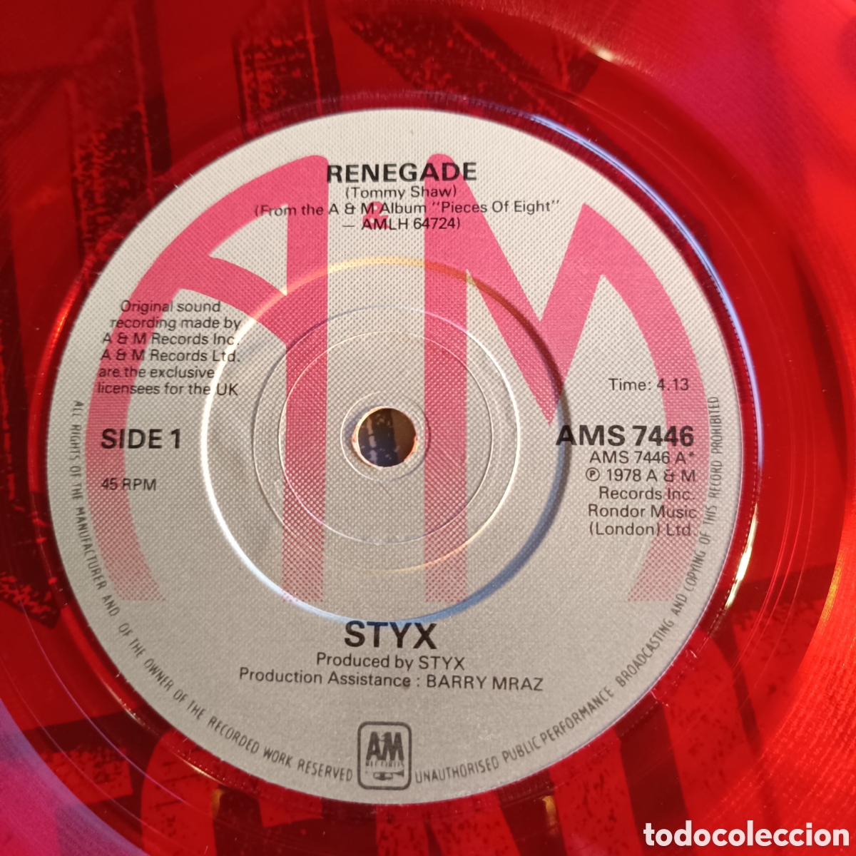 Discos de vinilo: Styx &ndash; Renegade (vinilo rojo) - Foto 1