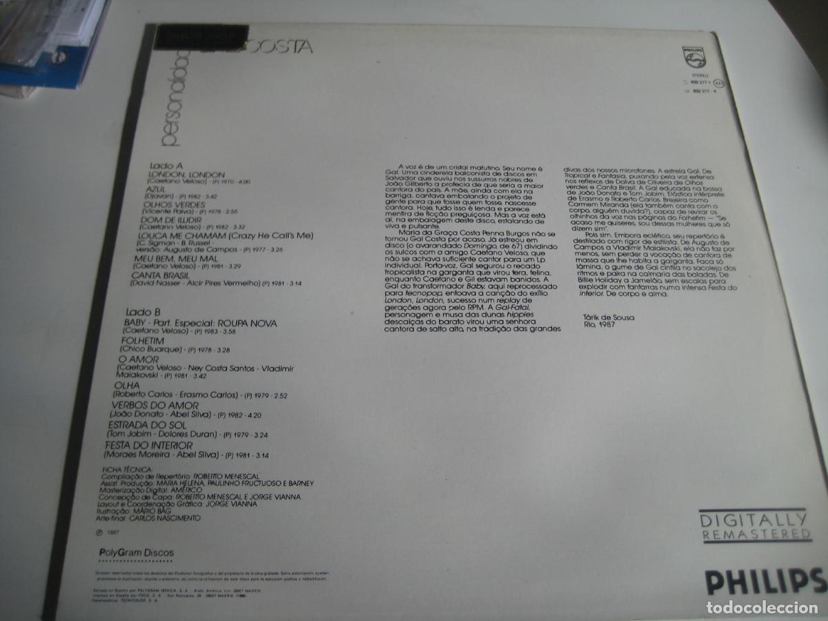 Discos de vinilo: Gal Costa - Personalidade LP - Foto 2