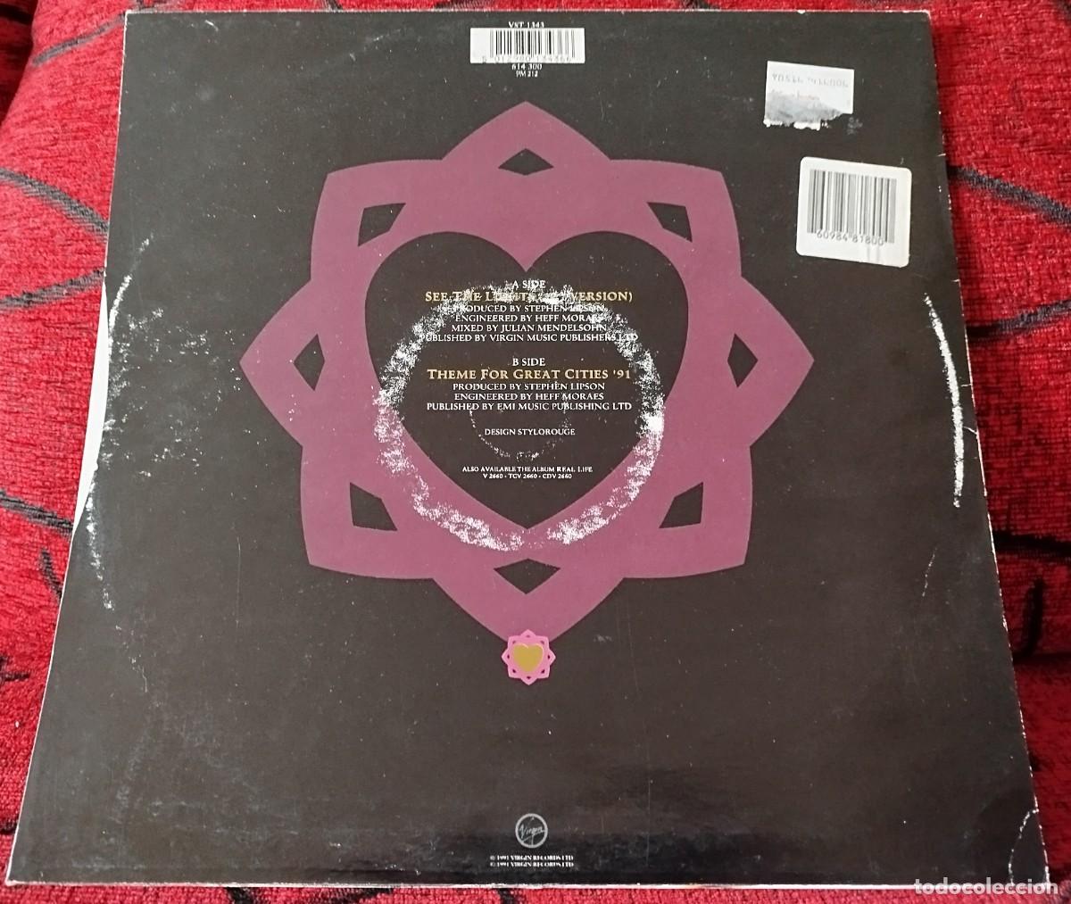 Discos de vinilo: SIMPLE MINDS ** See The Lights ** MAXI SINGLE VINILO 1991 UK - Foto 2