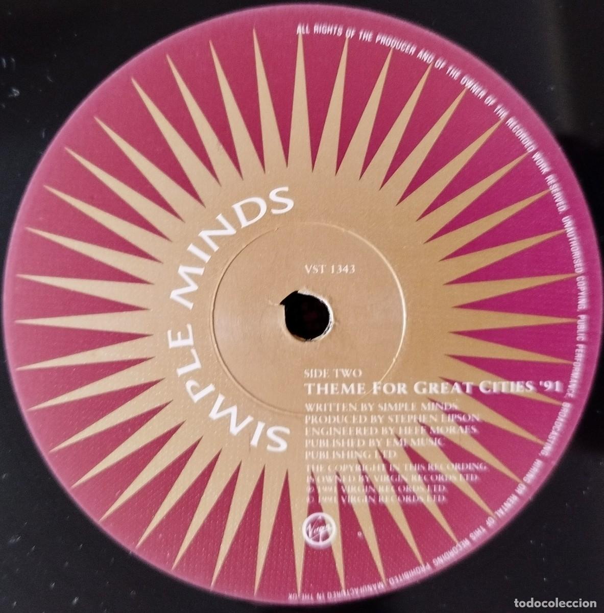 Discos de vinilo: SIMPLE MINDS ** See The Lights ** MAXI SINGLE VINILO 1991 UK - Foto 3