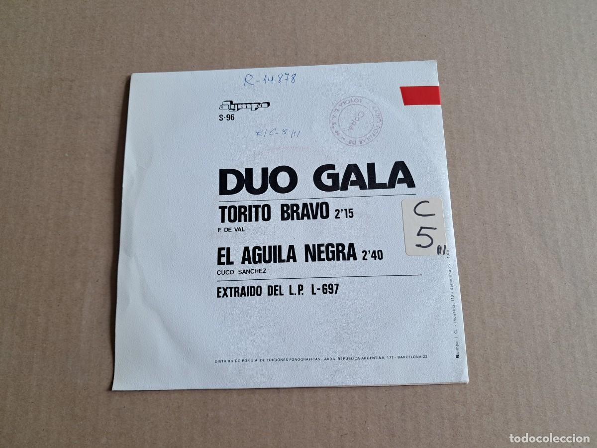Discos de vinilo: DUO GALA - TORITO BRAVO SINGLE 1979 - Foto 3