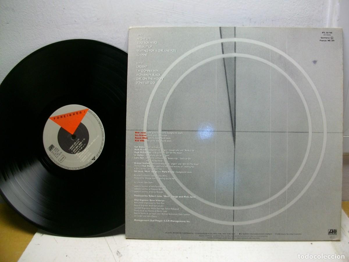 Discos de vinilo: Foreigner &ndash; 4 LP 1981 GERMANY - Foto 2