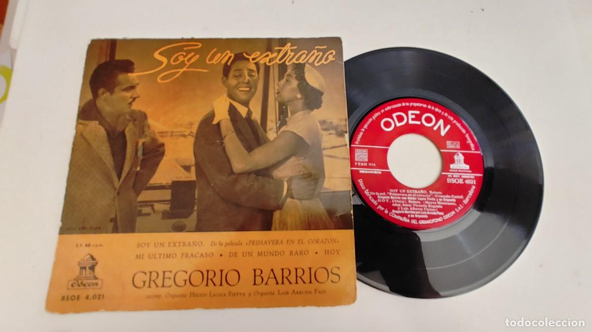 Discos de vinilo: GREGORIO BARRIOS-EP SOY UN EXTRA&Ntilde;O +3 - Foto 1