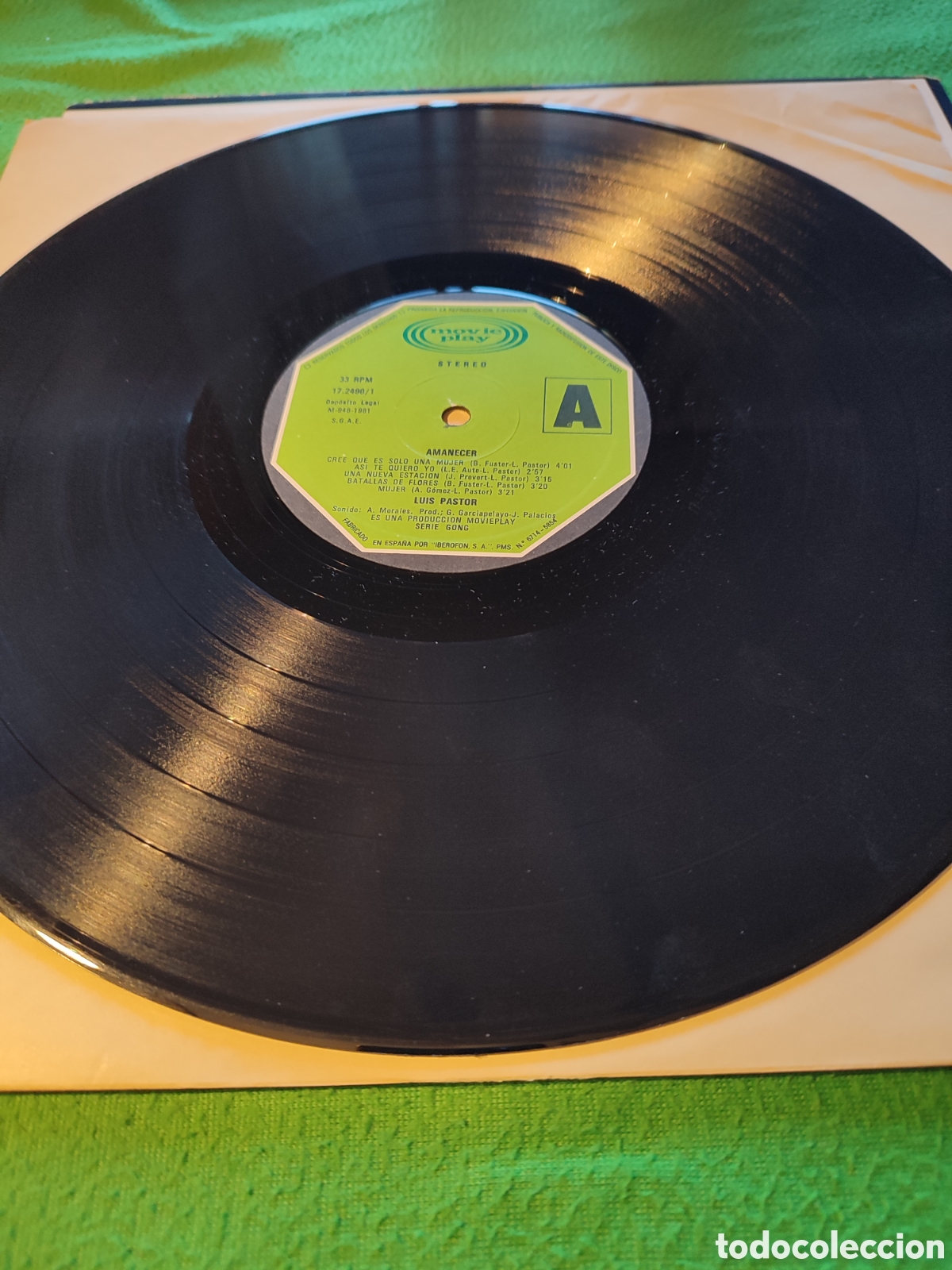 Discos de vinilo: Luis Pastor - Amanecer Vinilo Lp - Foto 3