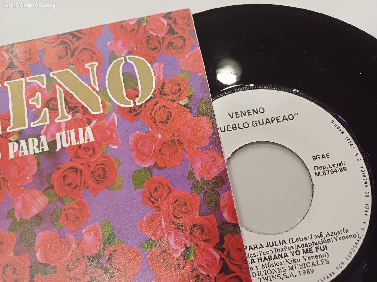 Discos de vinilo: KIKO VENENO/PALABRAS PARA JULIA/SINGLE GATEFOLD. - Foto 3