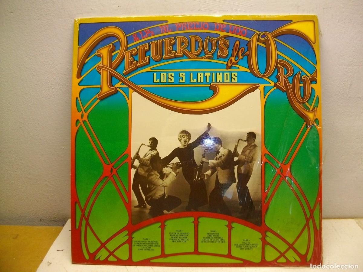 Discos de vinilo: RECUERDOS DE ORO LOS 5 LATINOS 2 LP -NUEVO - Foto 1