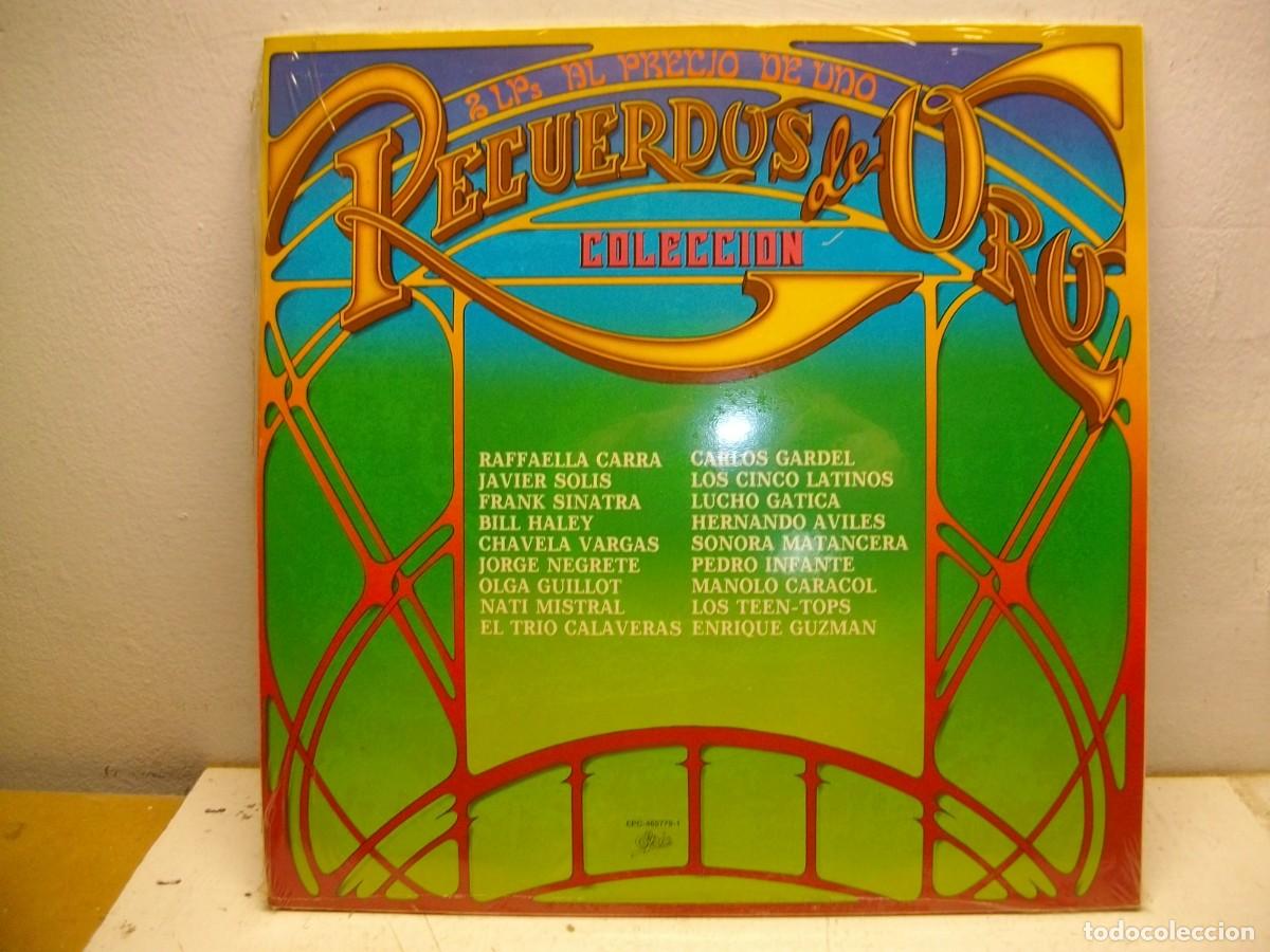 Discos de vinilo: RECUERDOS DE ORO LOS 5 LATINOS 2 LP -NUEVO - Foto 2