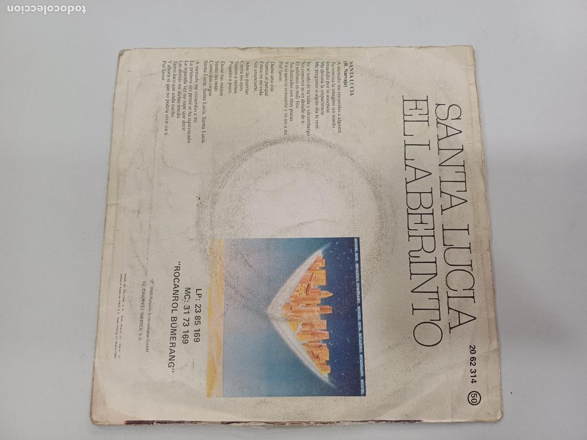 Discos de vinilo: MIGUEL RIOS/SANTA LUCIA/SINGLE. - Foto 3