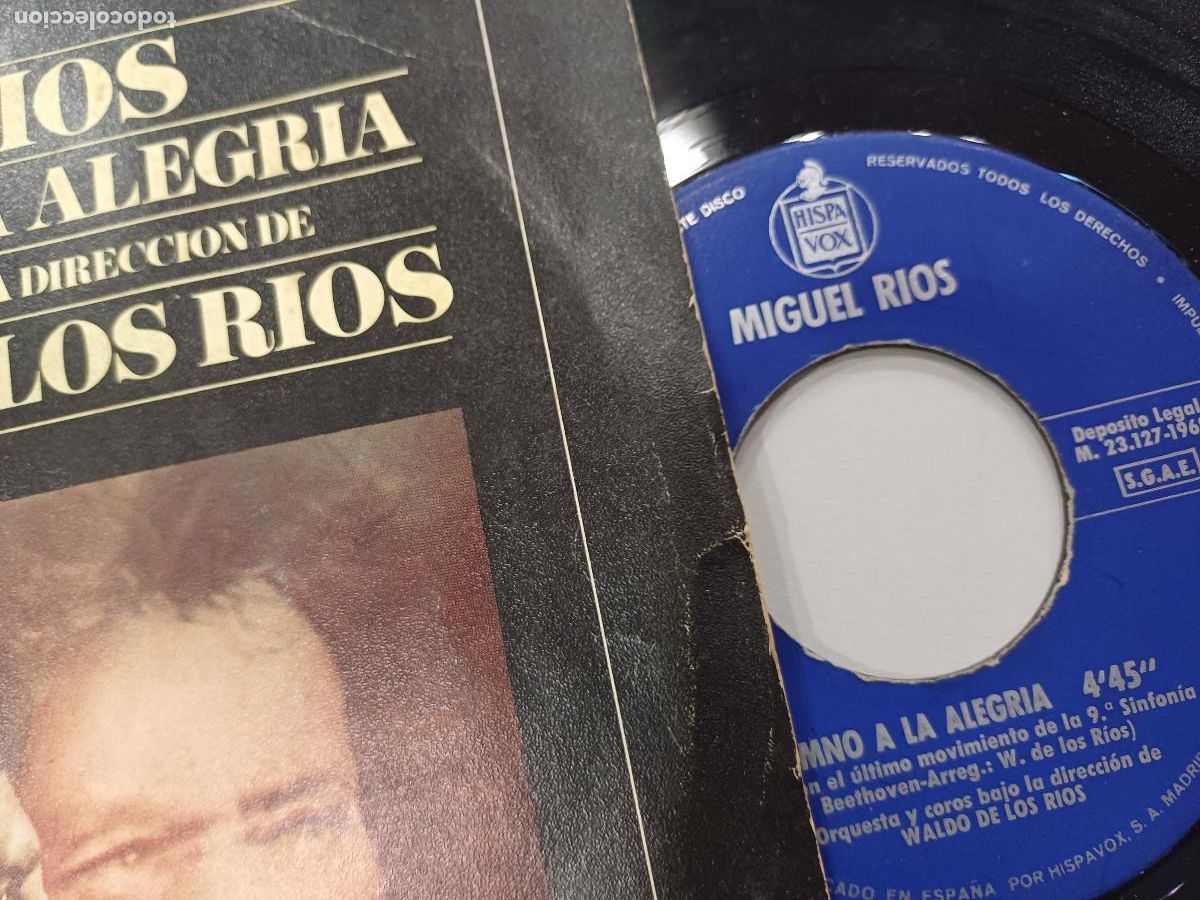 Discos de vinilo: MIGUEL RIOS/HIMNO A LA ALEGRIA/SINGLE. - Foto 2