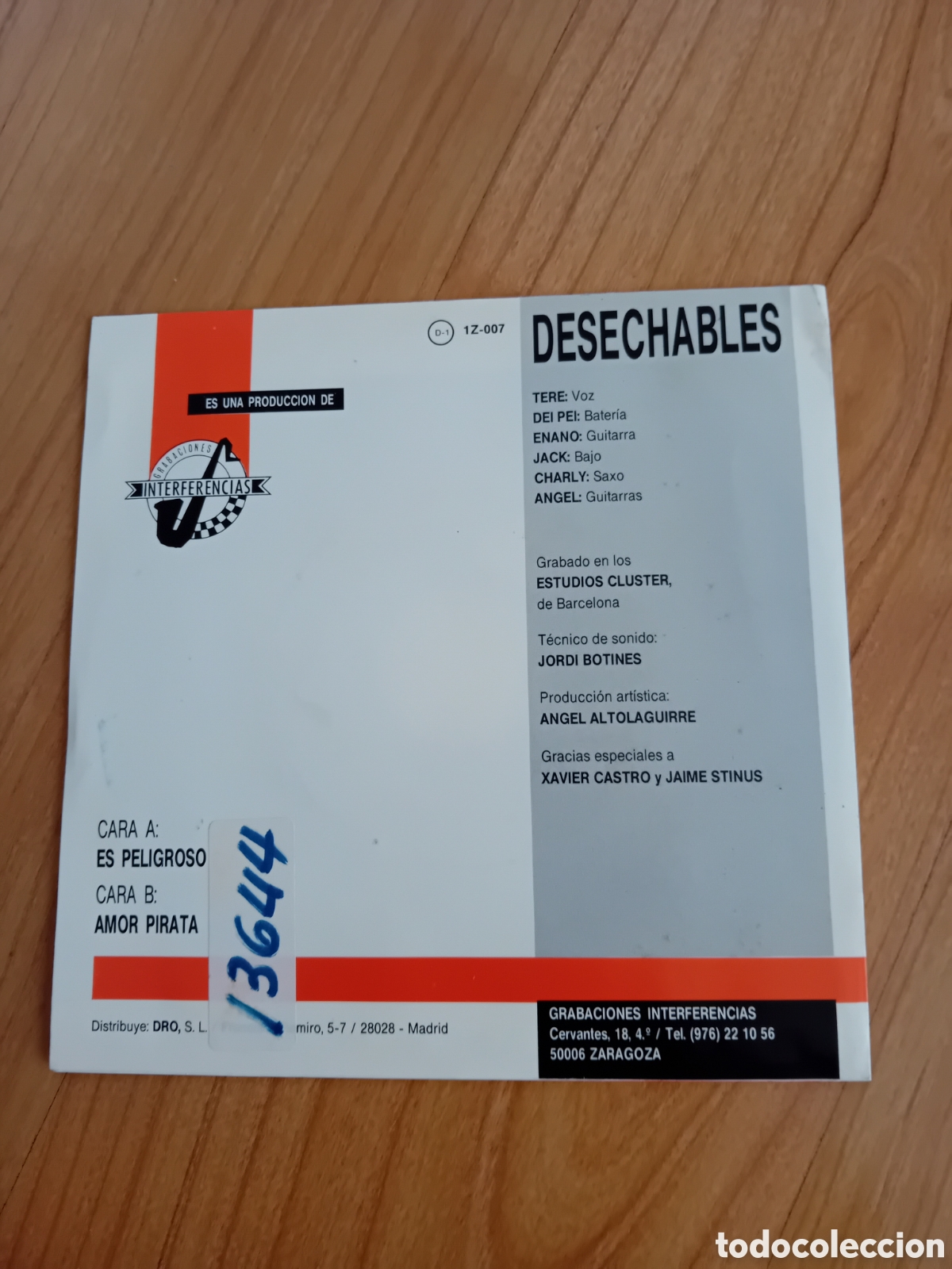 Discos de vinilo: DESECHABLES. ES PELIGROSO. AMOR PIRATA - Foto 2