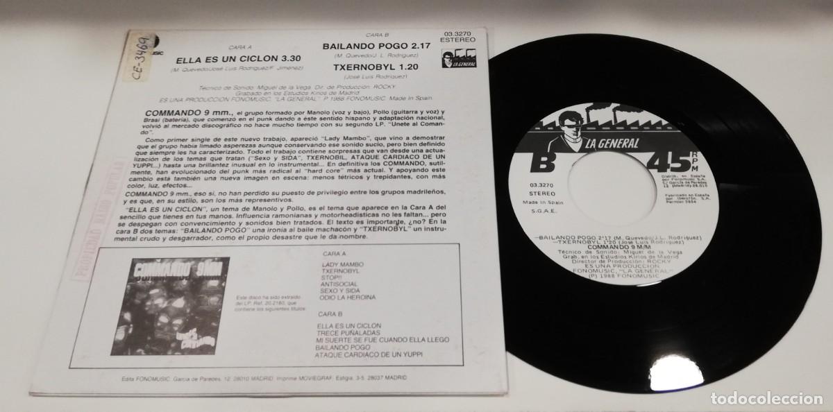Discos de vinilo: SCO31-Commando 9mm - Ella Es Un Ciclon (7&rdquo;, EP) - Foto 2
