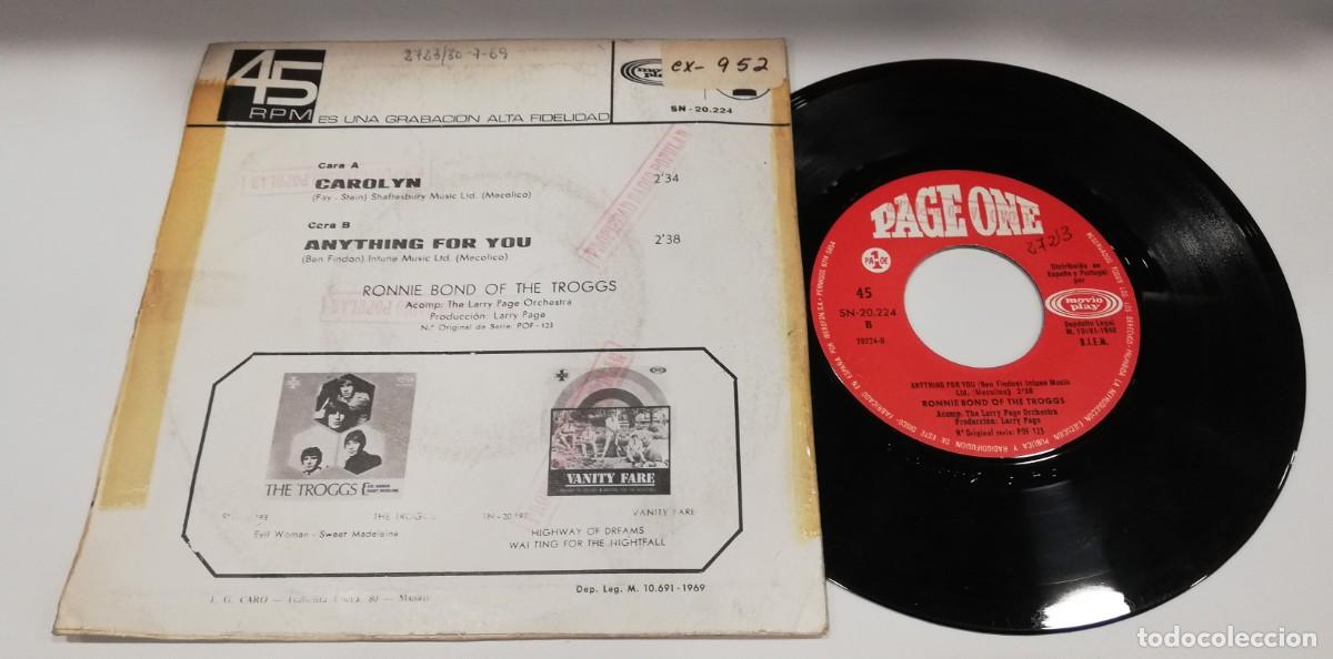 Discos de vinilo: SCO31-Ronnie Bond - Carolyn (7&rdquo;, Single) - Foto 2