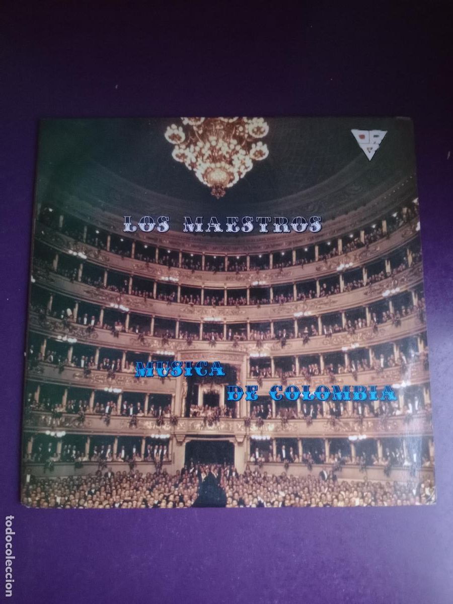 Disques de vinyle: LOS MAESTROS - MUSICA DE COLOMBIA - LP OBS 1980 - FOLK TRADICIONAL - BAMBUCO, PASILLO, BUNDE, JOROPO