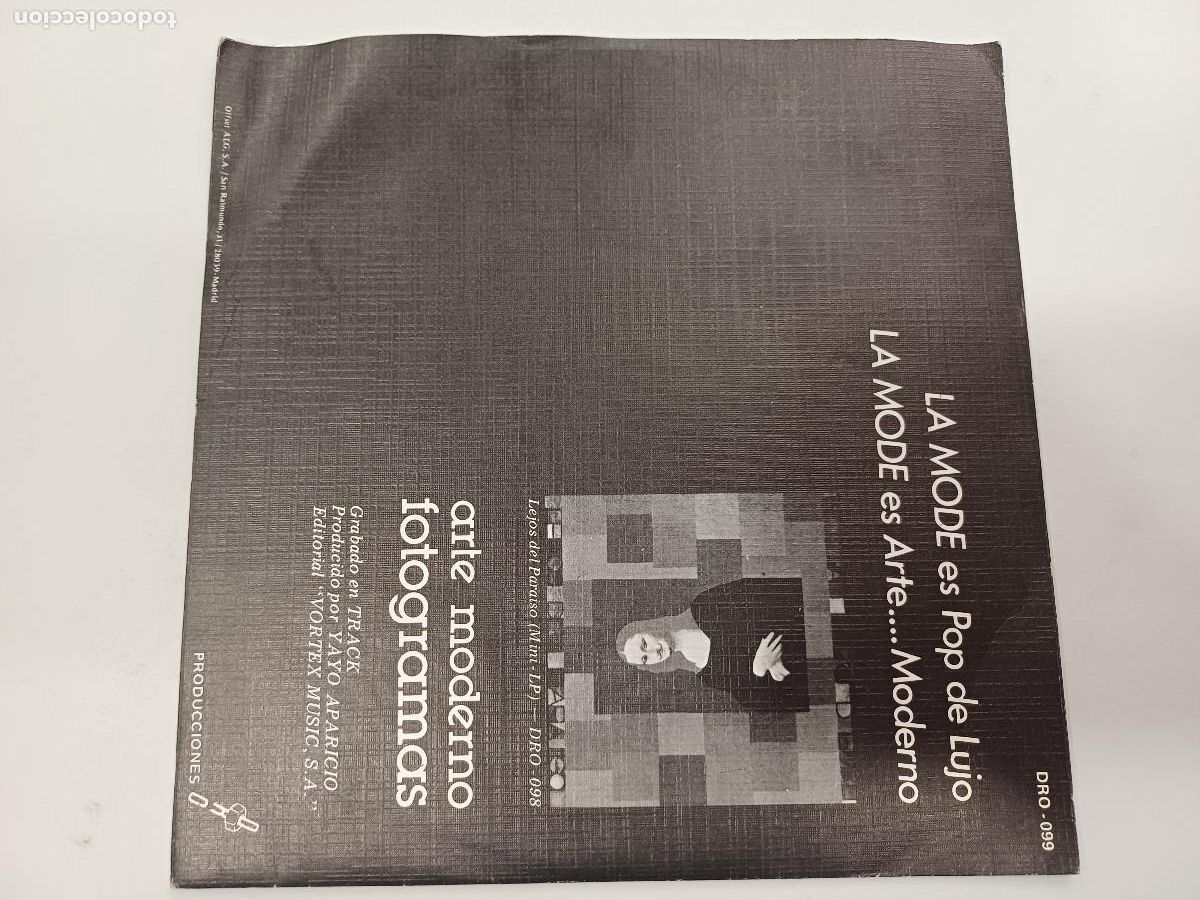 Discos de vinilo: LA MODE/ARTE MODERNO/SINGLE PROMOCIONAL. - Foto 3